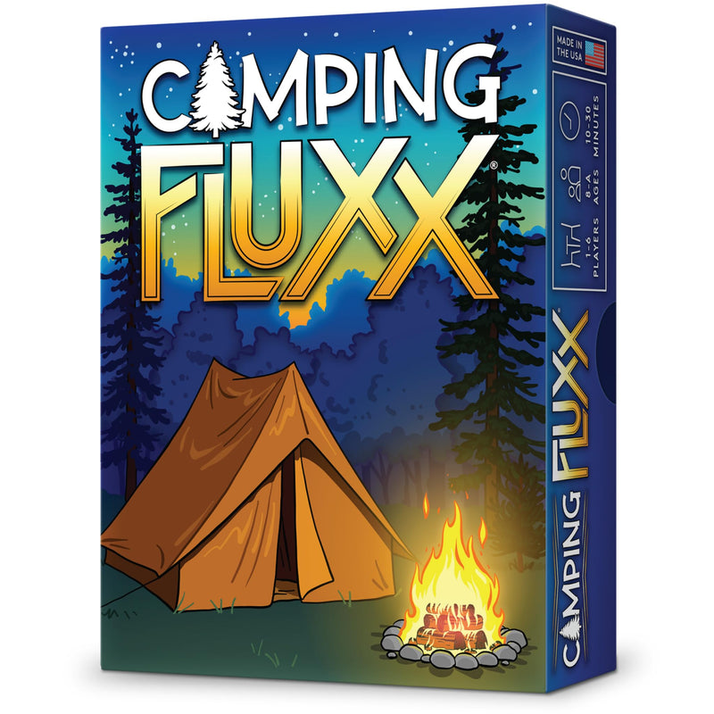 Camping Fluxx Card Game by Looney Labs - Summer Fun, Outdoor Adventure, Perfect for Family Camping Trips and Campfire Nights