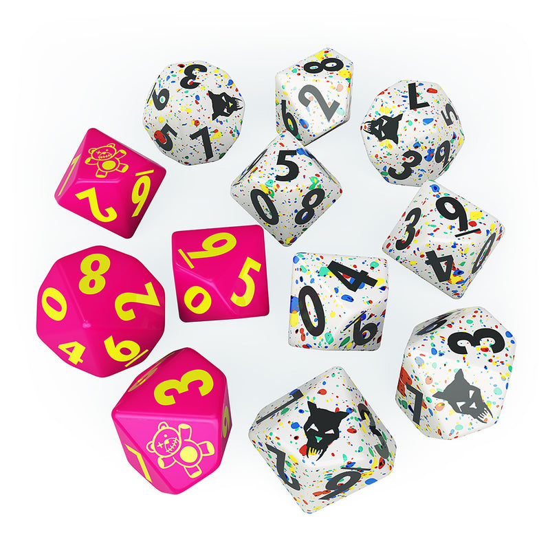 Modiphius Entertainment: Fallout Factions: Dice Sets - The Pack - 12 Engraved Dice, Tabletop Miniatures Game Accessory, Officially Licensed