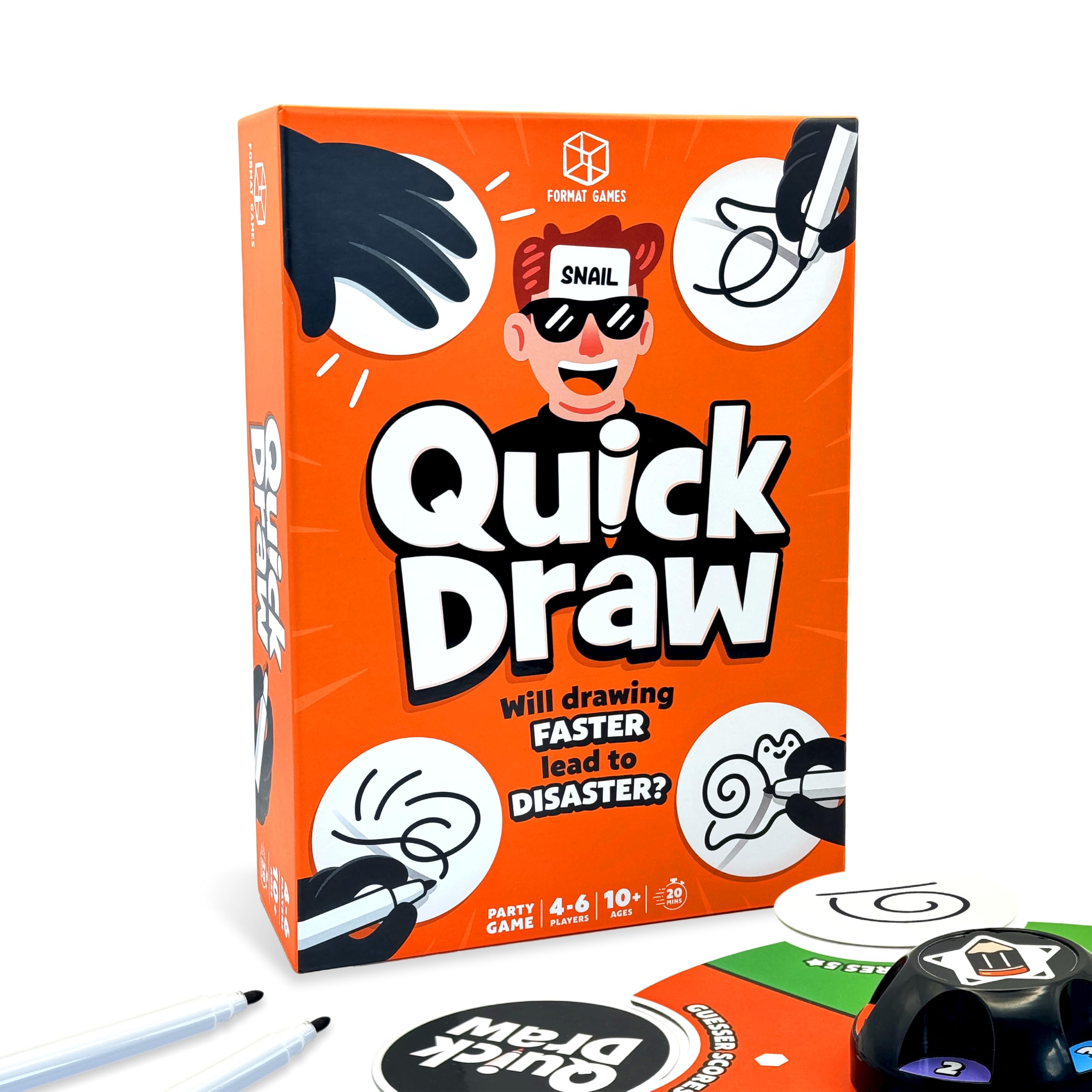 Format Games Quick Draw Party Game - Fast-Paced Drawing Competition fo ...