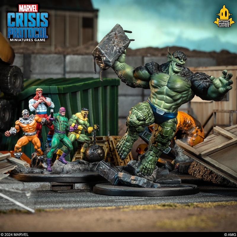 Atomic Mass Games Marvel: Crisis Protocol Abomination & Wrecking Crew Character Pack - Criminal Syndicate Expansion, Tabletop Superhero Game, Ages 14+, 2 Players, 90 Minute Playtime, Made