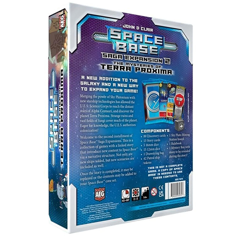 AEG Space Base: The Mysteries of Terra Proxima Saga Expansion | Explore & Discover The Strange Ruins and Vast Fields of Fungi | 2-5 Players | Ages 10+