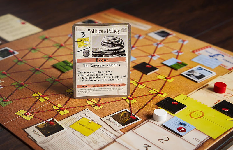 Capstone Games: Watergate, Strategy Board Game, History of Watergate Included, 2-Player Game of The Year 2019, Ages 12 and Up, 30-60 Minute Playtime, Cover Color May Vary