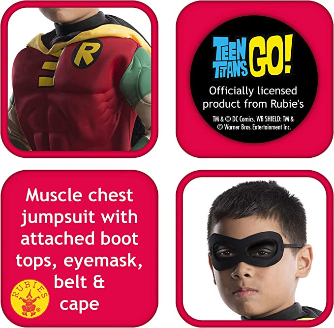 Robin Muscle Chest Kids Costume Batman DC Comics