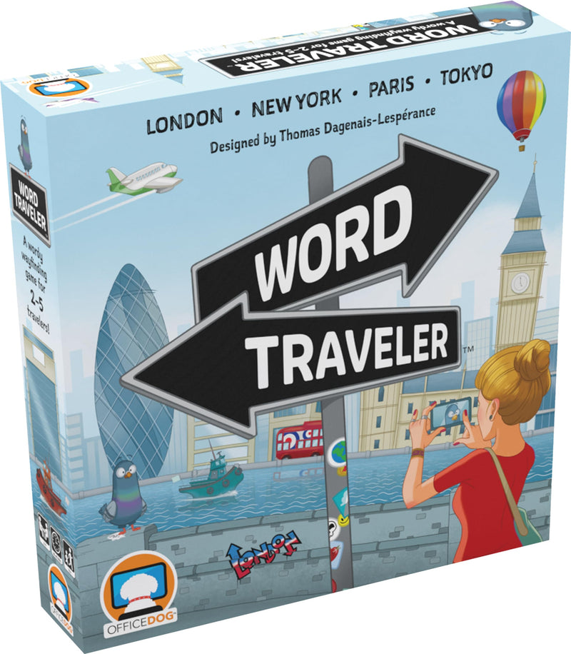 Word Traveler Board Game - Interactive Family Game, Perfect for Game Nights, Parties & Holiday Gatherings, Fun for Kids & Adults, Ages 10+, 2-5 Players, 30-45 Minute Playtime, Made by Office Dog