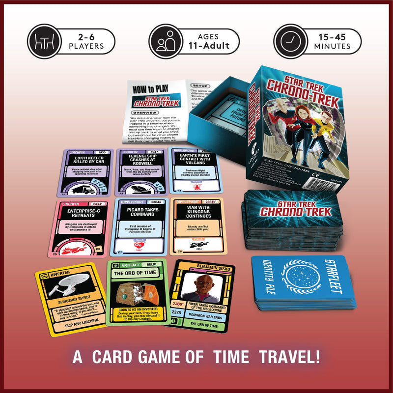 Looney Labs Star Trek Chrono-Trek Card Game - Epic Star Trek Adventure in Alternate Realities