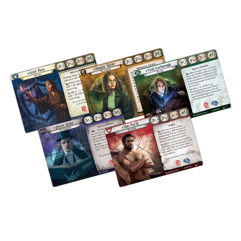 Fantasy Flight Games Arkham Horror The Card Game The Innsmouth Conspiracy Investigator Expansion - Includes Five Unique Investigators! Cooperative LCG, Ages 14+, 1-4 Players, 1-2 Hr Playtime, Made