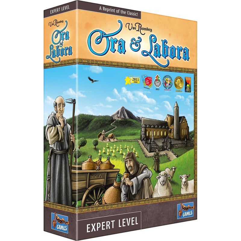 Lookout Games Ora and Labora Strategy Board Game for Kids and Adults, Ages 12+, 1-4 Players, 60-180 Minute Playtime, Made