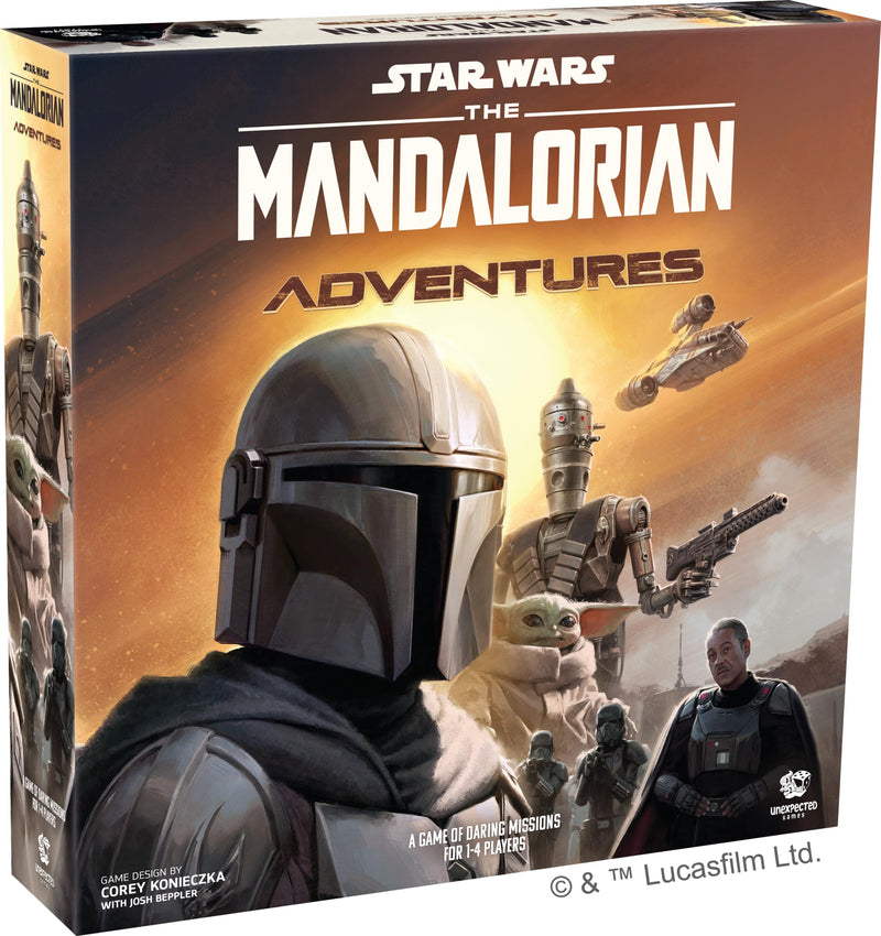 Star Wars: The Mandalorian Adventures Board Game- Cooperative Missions Inspired by Season 1 Strategy Game for Kids and Adults, Ages 12+, 1-4 Players, 30-60 Minute Playtime, Made by Unexpected Games