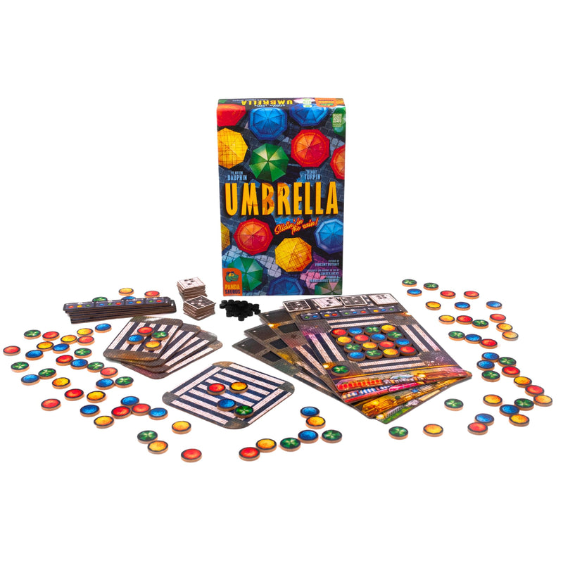 Pandasaurus Games Umbrella Board Game - A Vibrant New York City Strategy Game, Fun, Challenging Family Game for Kids & Adults, Ages 8+, 1-4 Players, 30 Min Playtime, Made by Pandasaurus Games