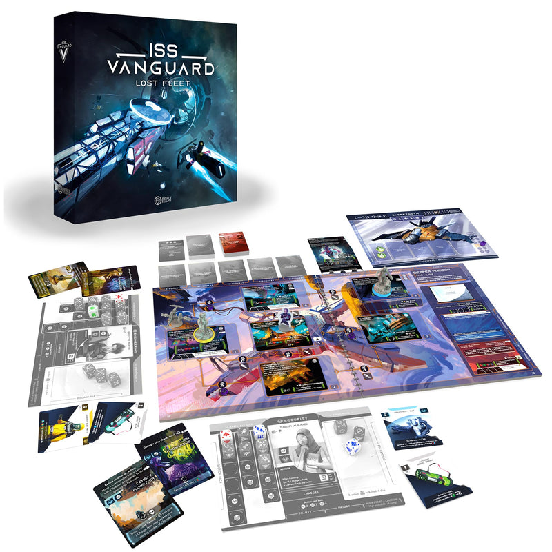 ISS Vanguard: Lost Fleet Board Game Expansion - Exclusive Add-Ons, Varied Missions & Challenges! Cooperative Sci-Fi Adventure Game, Ages 14+, 1-4 Players, 90-120 Min Playtime, Made by Awaken Realms