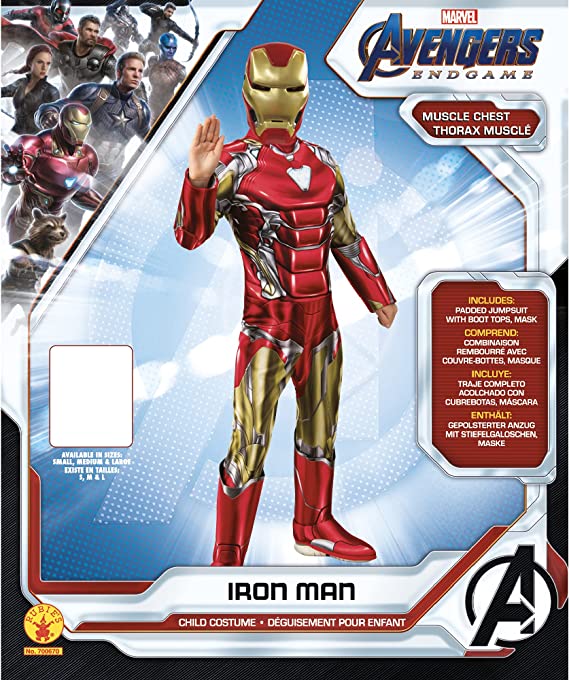 Iron Man Child Costume Avengers Endgame 10 MAD Fancy Dress