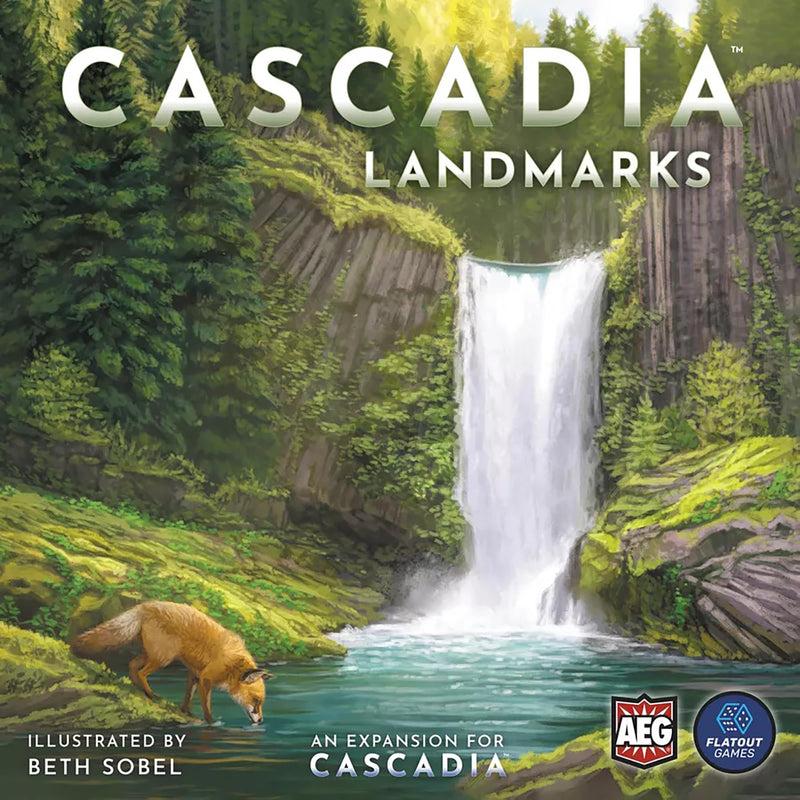 AEG & Flatout Games | Cascadia: Landmarks - Expansion for Award-Winning Board Game, Cascadia | Easy to Learn | Quick to Play | Ages 10+ | Adds 5th & 6th player