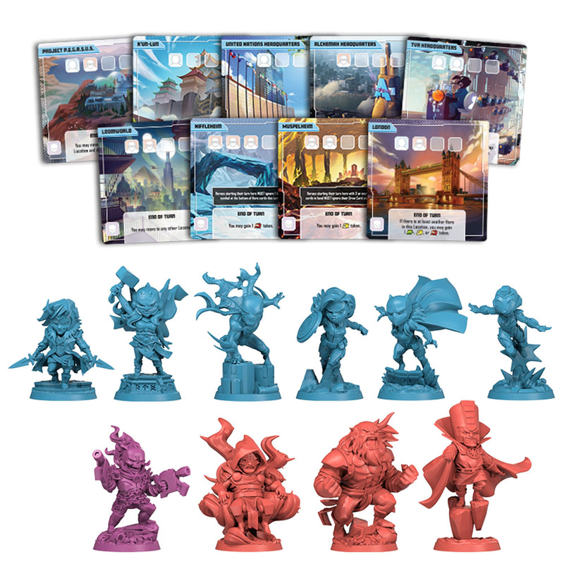 CMON Marvel United: Multiverse Core Box - Standalone Expansion with Highly Detailed Miniatures, Cooperative Superhero Board Game for Kids & Adults, Ages 14+, 1-5 Players, 45 Min Playtime, Made by CMON