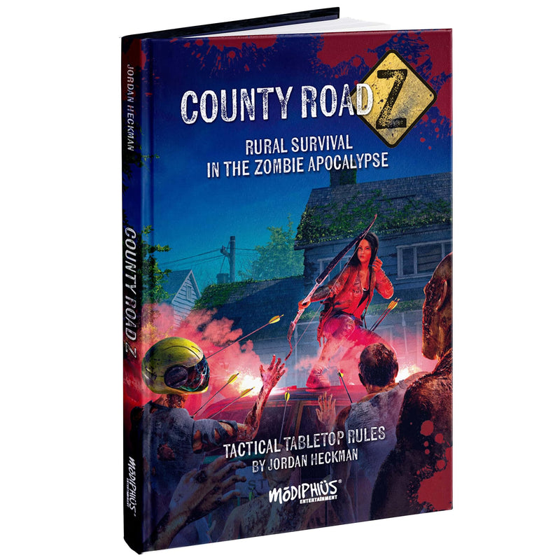 Modiphius Entertainment: County Road Z: Core Rulebook - Hardcover RPG Book, Rural Survival in The Zombie Apocalypse, 184pgs, Solo Tabletop Roleplaying