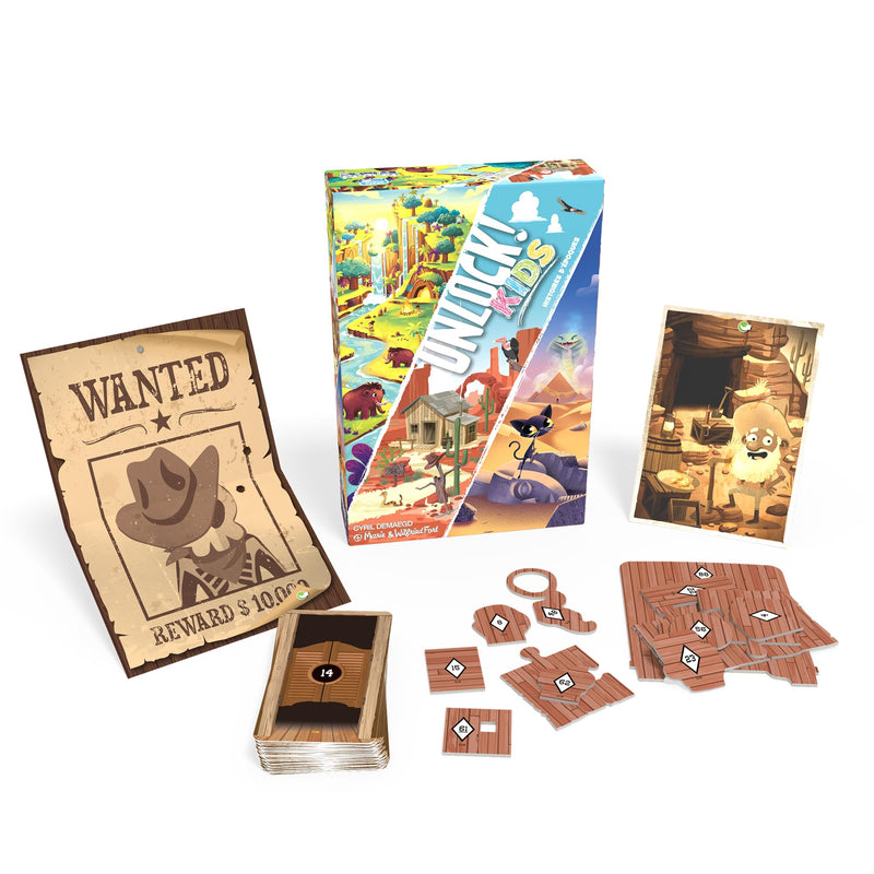 Unlock! Kids: Stories from The Past Card Game - Escape Room Game for Kids and Adults, Cooperative Mystery Game for Family Game Night, Ages 6+, 1-4 Players, 20-60 Minute Playtime, Made by Space Cow