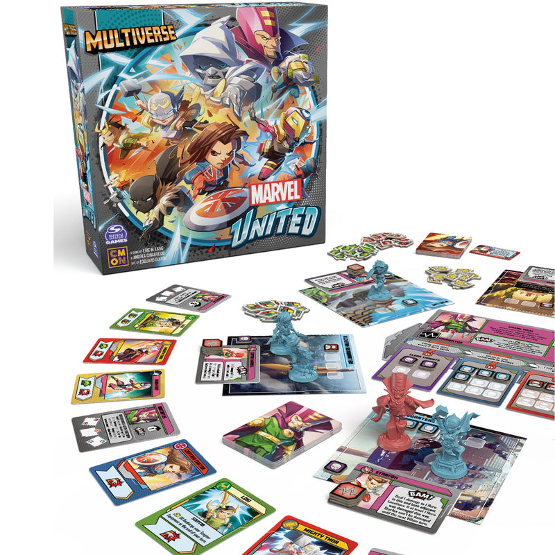 CMON Marvel United: Multiverse Core Box - Standalone Expansion with Highly Detailed Miniatures, Cooperative Superhero Board Game for Kids & Adults, Ages 14+, 1-5 Players, 45 Min Playtime, Made by CMON