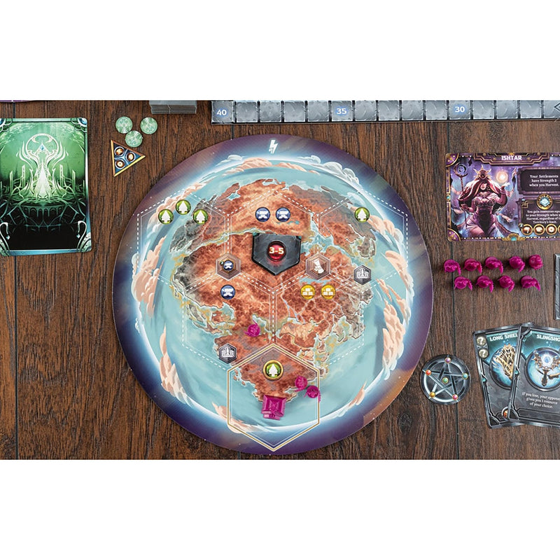 Capstone Games: Anunnaki: Dawn of The Gods - Strategy Board Game, Develop Your Alien Civilization Among Ancient Tribes & Gods, Ages 14+, 1-4 Player