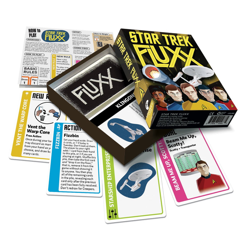 Looney Labs Star Trek Fluxx Card Game - Star Trek Adventure for Various Occasions