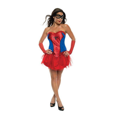 Secret Wishes Women's Marvel Universe Secret Wishes Spider Girl Costume Tutu Dress and Mask_1 rub-820014XS