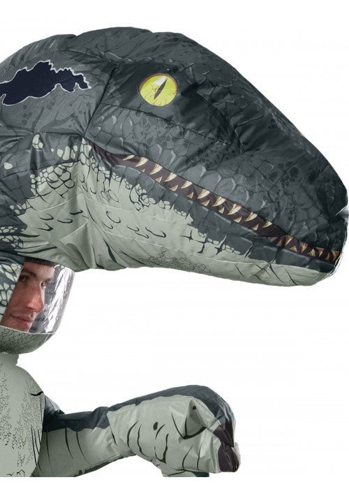 Inflatable Velociraptor Jurassic World Mens Dinosaur Costume