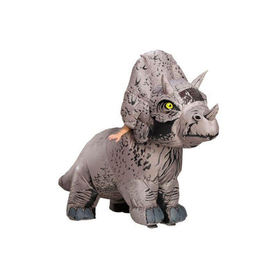 Triceratops Inflatable Adult Costume Jurassic Park_1 rub-821065NS