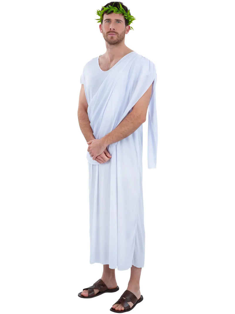 Toga Costume Unisex White Roman Toga Robe