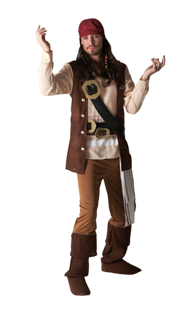 Capt Jack Sparrow Mens Brown Disney Costume_1 rub-880179STD
