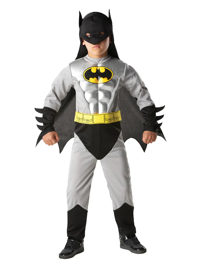 Batman Metallic Costume Deluxe Silver Batsuit Armour
