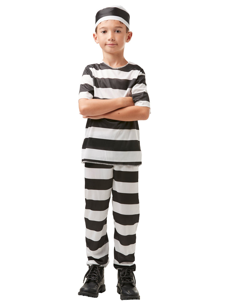 Striped Prisoner Boys Costume