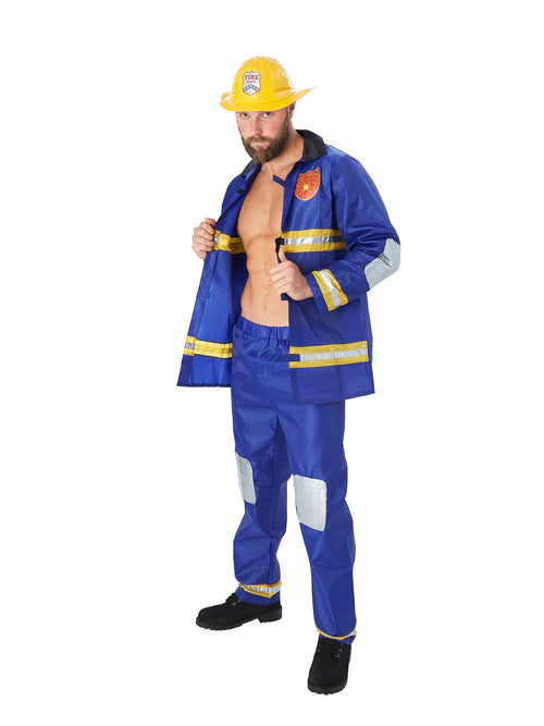 Fireman Costume Mens Firefighter Overalls