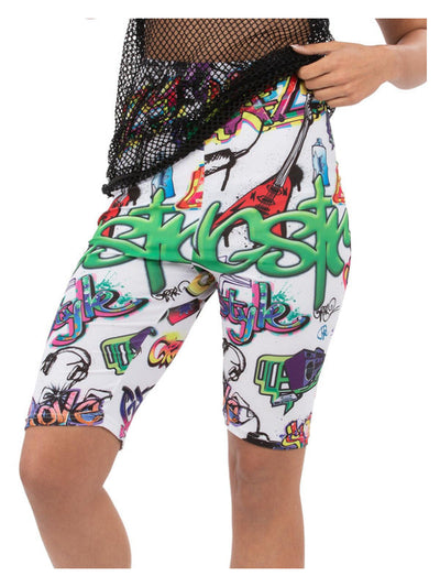 90s Unisex Graffiti Cycling Shorts_1