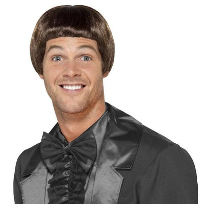 90s Bowl Cut Wig Dumb and Dumber Adult Brown 1 sm-43678 MAD Fancy Dress