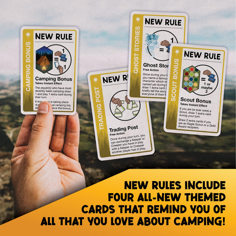 Camping Fluxx Card Game by Looney Labs - Summer Fun, Outdoor Adventure, Perfect for Family Camping Trips and Campfire Nights