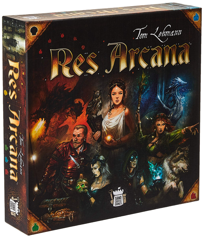 Res Arcana Board Game - The Enchanting World of Mages and Magic! Fantasy Adventure Game, Strategy Game for Kids & Adults, Ages 14+, 2-4 Players, 30-60 Min Playtime, Made by Sand Castle Games