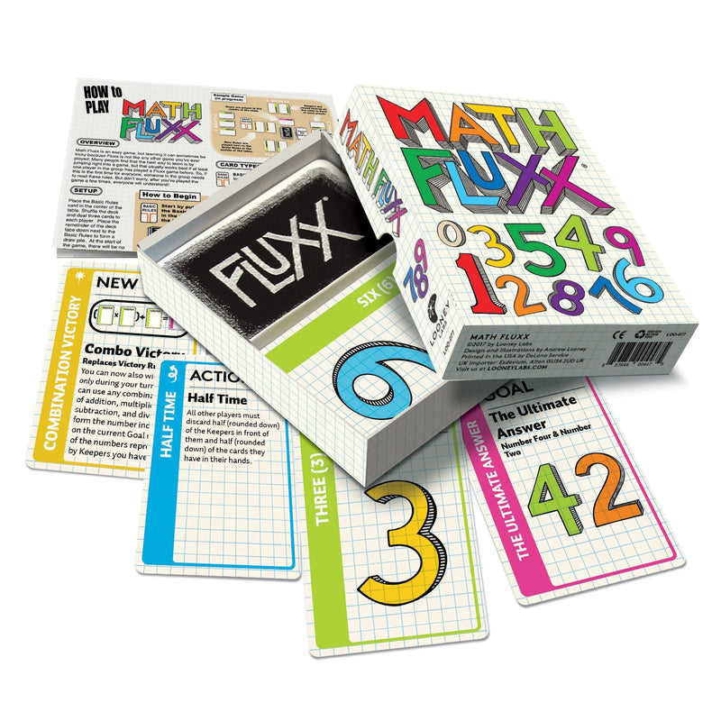 Looney Labs Math Fluxx Card Game - Mathematical Adventure for All Ages