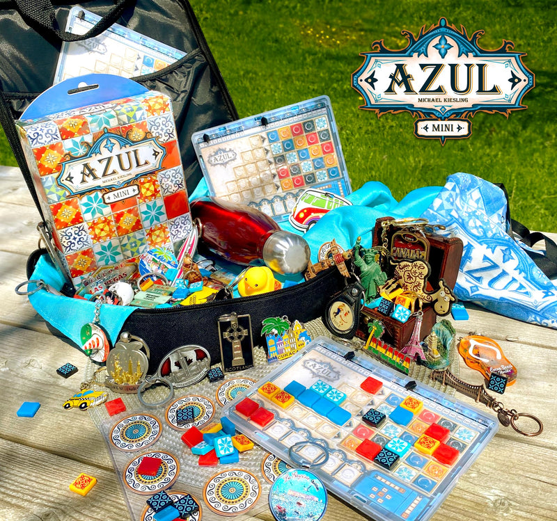 Azul Mini Board Game - Portable Tile-Placement Fun, Strategy Game for Kids and Adults, Ages 8+, 2-4 Players, 30-45 Minute Playtime, Made by Next Move Games