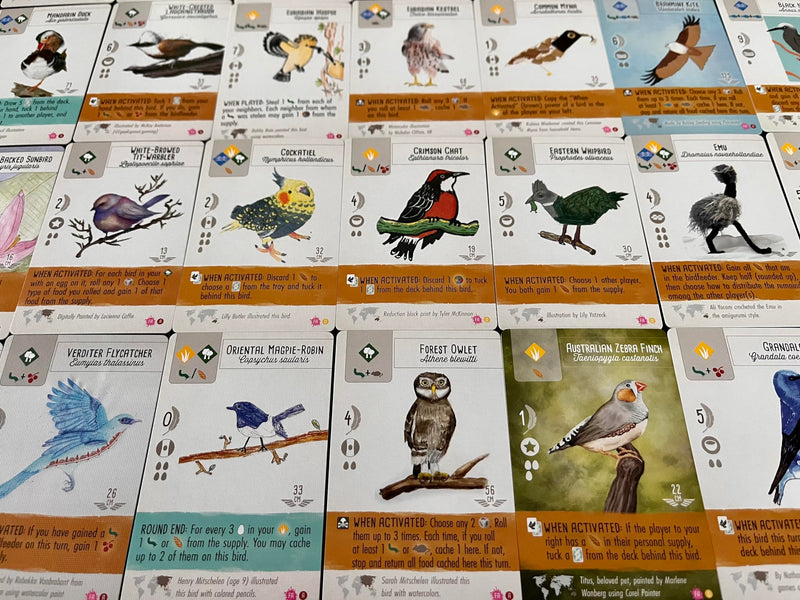 Stonemaier Games: Wingspan Fan Art Pack | Submitted Illustrations of Fan Favorite Birds in Wingspan | Needs Wingspan Base Game to Play