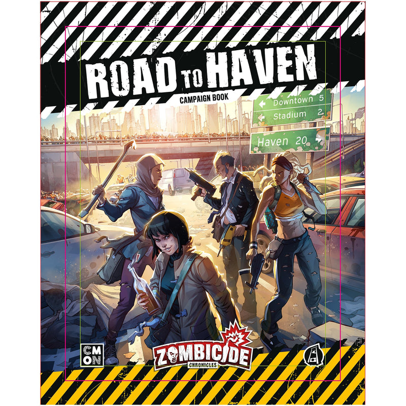 Zombicide Chronicles Roleplaying Game: Road to Haven Campaign Book - Survive The Zombie Outbreak with 10 Exciting Missions! Ages 14+, 2+ Players, 60+ Min Playtime, Made by CMON