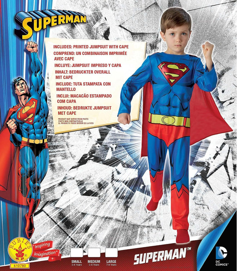 Superman Costume Classic Child Comic Book