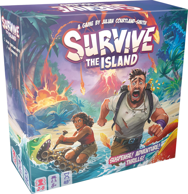 Zygomatic | Survive The Island | Board Game | Ages 8+ | 2-5 Players | 45 Minutes Playing Time