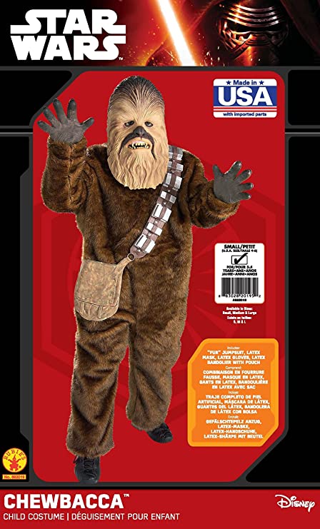 Chewbacca Costume Childs Classic Star Wars Deluxe Wookie