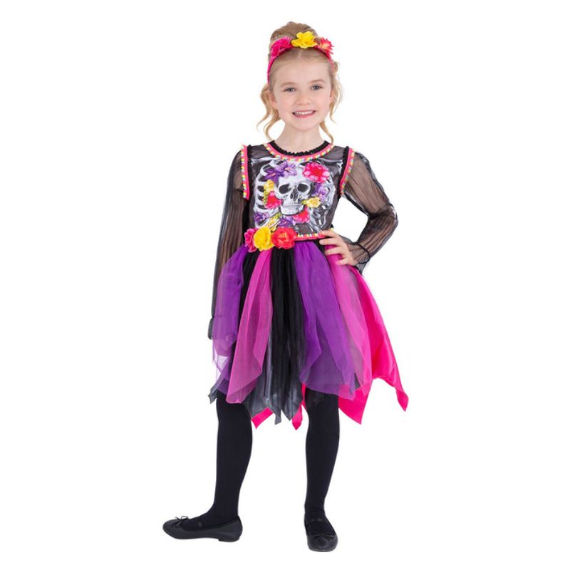 Day of the Dead Pom-Pom Costume Child 1