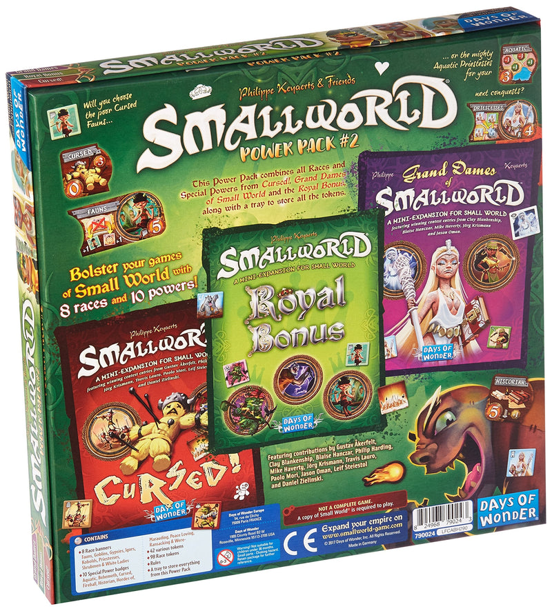 Small World Board Game Cursed! + Royal Bonus + Grand Dames of Small World POWER PACK 