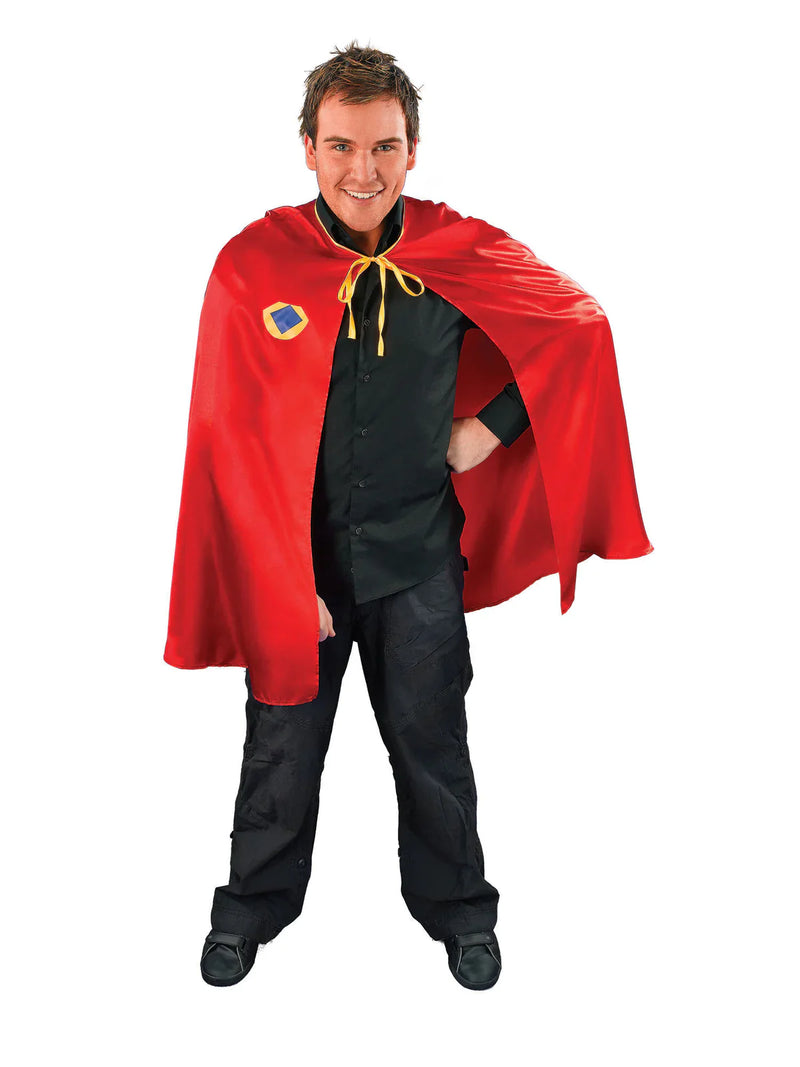 Red Superhero Cape Adult Costume