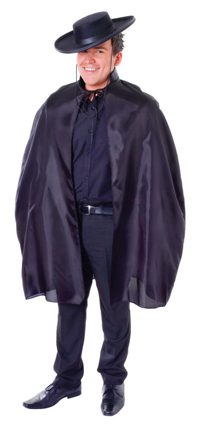 Mens Bandit Cape With Collar Adult Costume Male Halloween_1 AC107