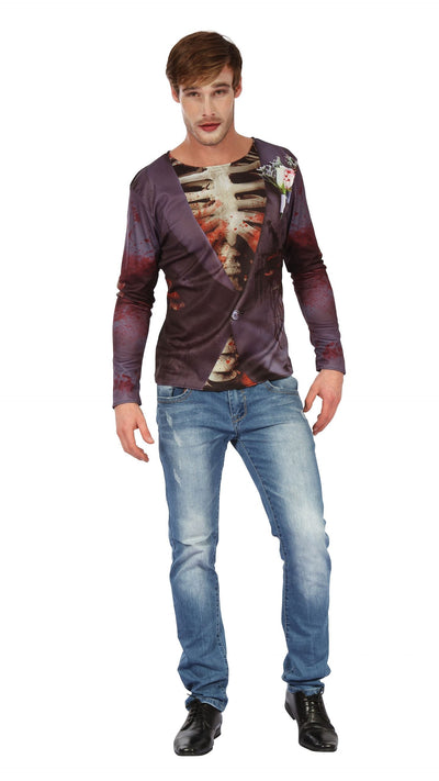 Zombie Bridegroom 3d Print- Shirt Adult Costume Male Chest Size 44"_1 AC245