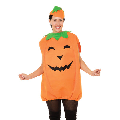 Pumpkin Body + Hat Adult Costume Female Uk Size 10 14_1 AC371