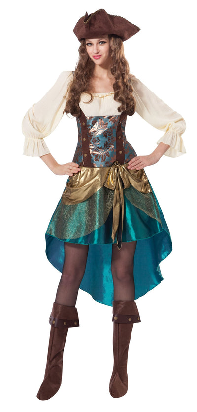 Pirate Princess Deluxe Adult Costume Female Uk Size 10 14_1 AC387