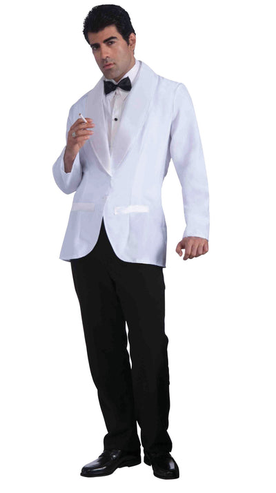 Mens Formal White Jacket Adult Costume Male Halloween_1 AC546