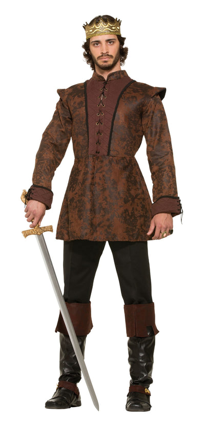 Mens Kings Coat Medieval Adult Costume Male Halloween_1 AC574